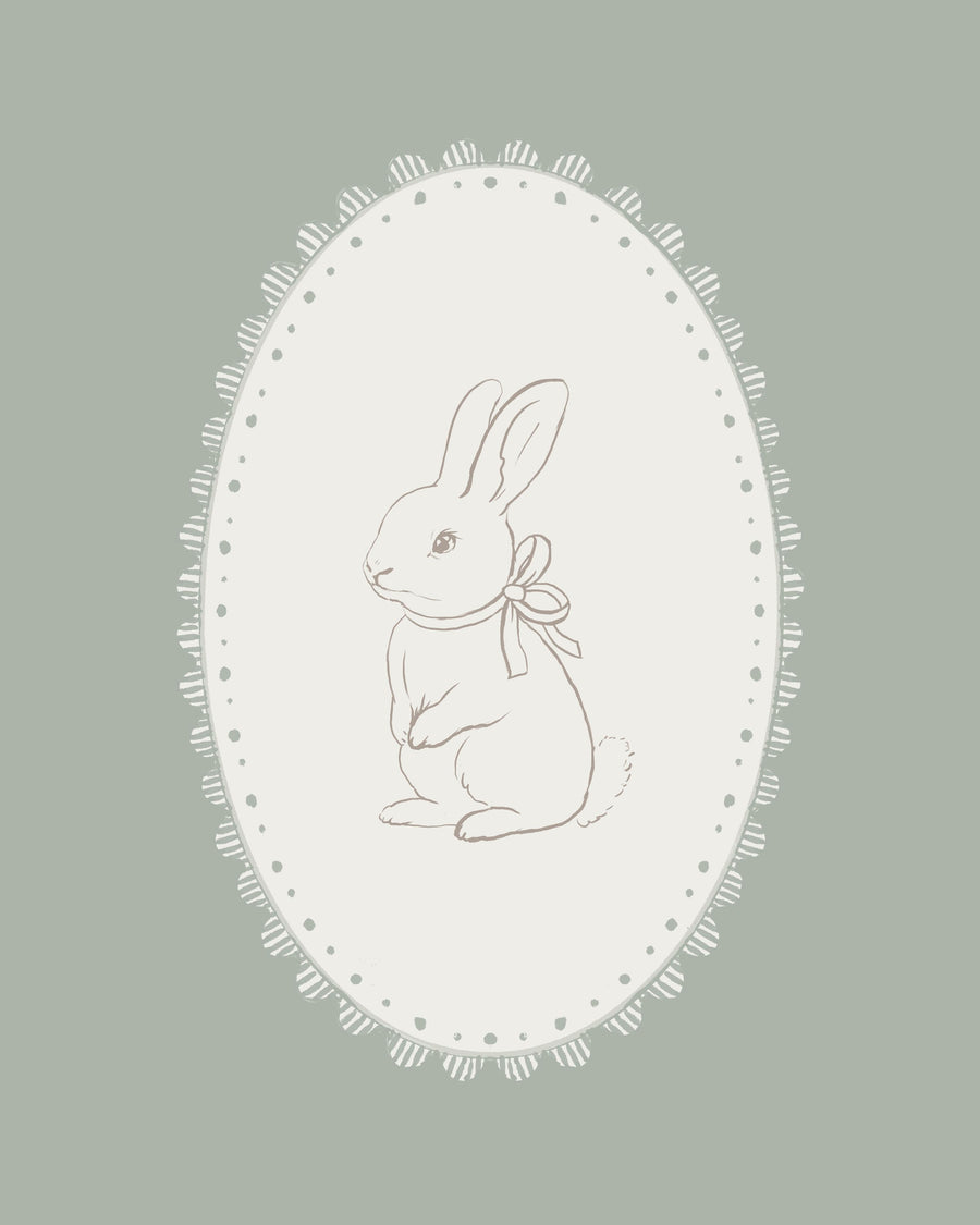 Nursery Bunny Mural Wallpaper