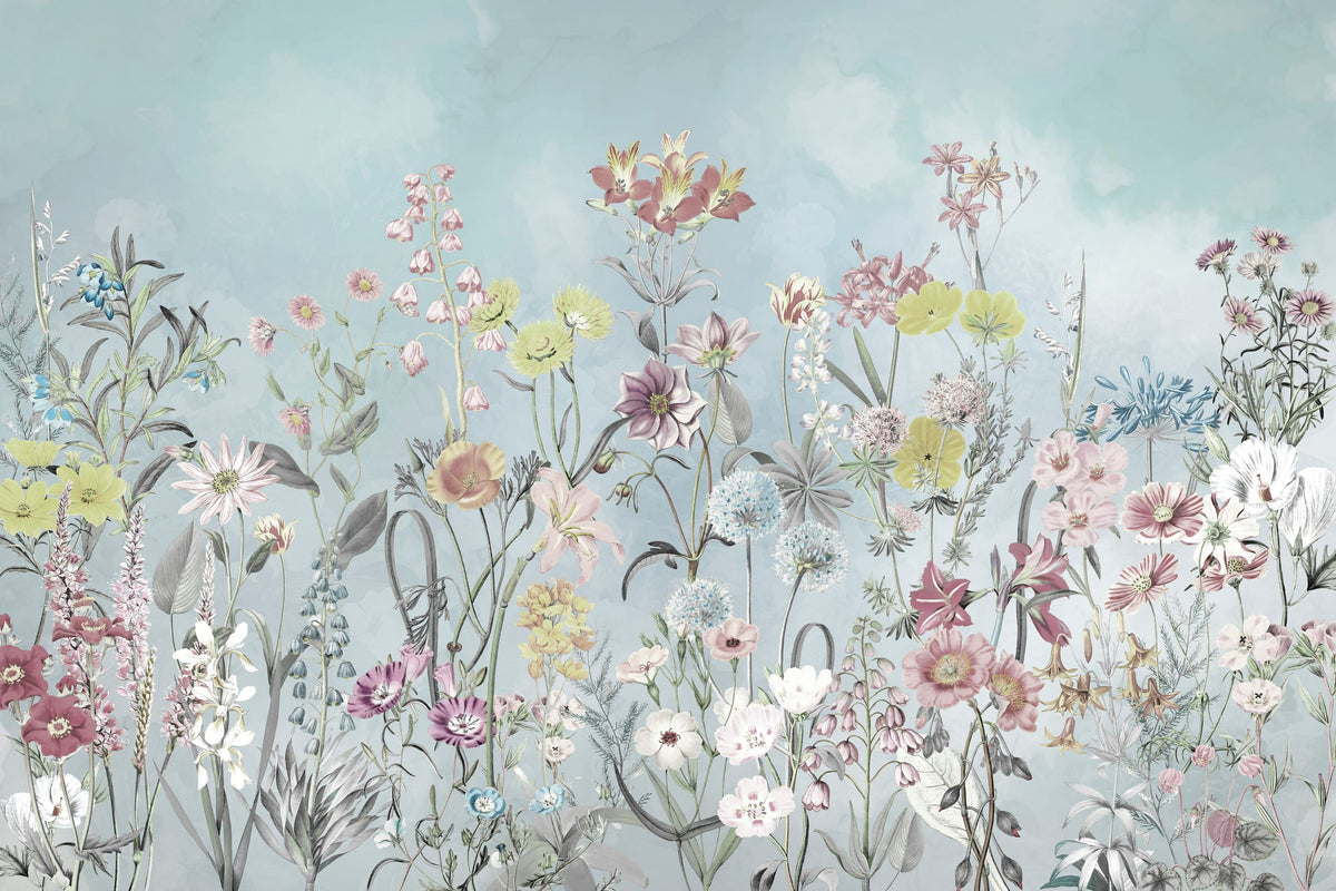 Summer Meadow Mural Wallpaper - Edition 3 - pure wallpaper artwork