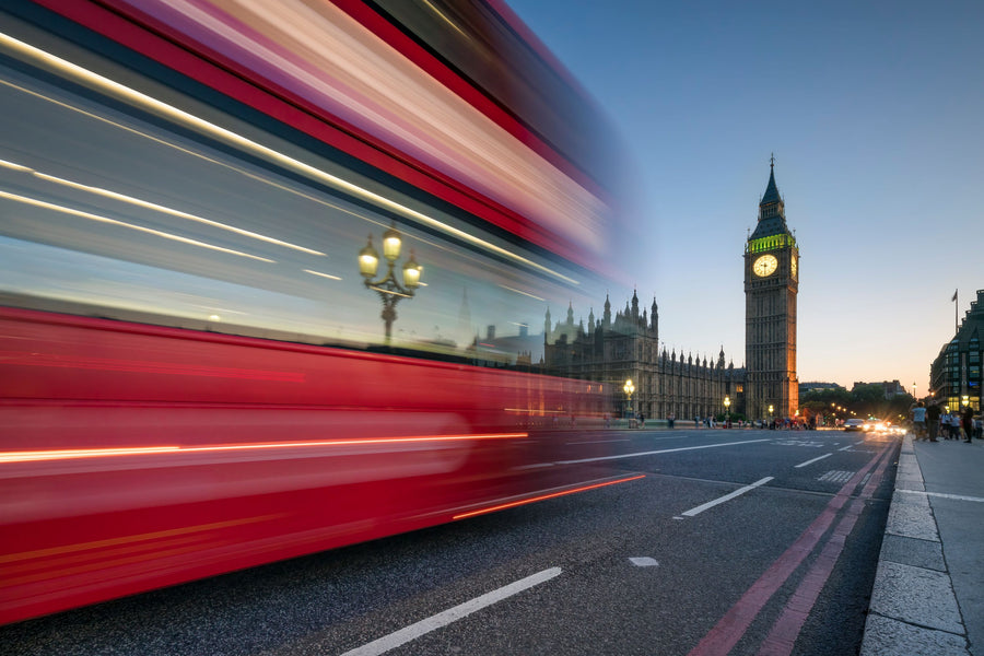 London Buzzing Mural Wallpaper
