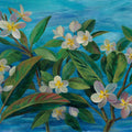 Oceanside Plumeria Mural Wallpaper - pure wallpaper artwork