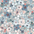 Wildflowers Mural Wallpaper - Neutral Tone - pure wallpaper artwork