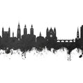 Maastricht the Netherlands Skyline Black & White Mural Wallpaper - pure wallpaper artwork