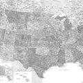 US Map Detailed - Jimmy Mural Wallpaper - pure wallpaper artwork