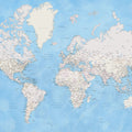 World Map Cities - Benning Mural Wallpaper - pure wallpaper artwork