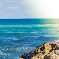 Serene Sea Mural Wallpaper - Blue Tone - pure wallpaper artwork