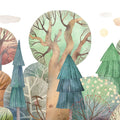 Owl's Forest Mural Wallpaper - pure wallpaper artwork
