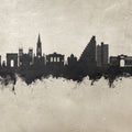 Montpellier Skyline Concrete Mural Wallpaper - pure wallpaper artwork