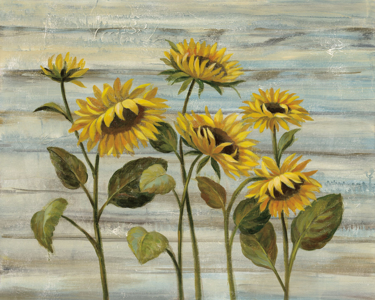Cottage Sunflowers Mural Wallpaper - pure wallpaper artwork