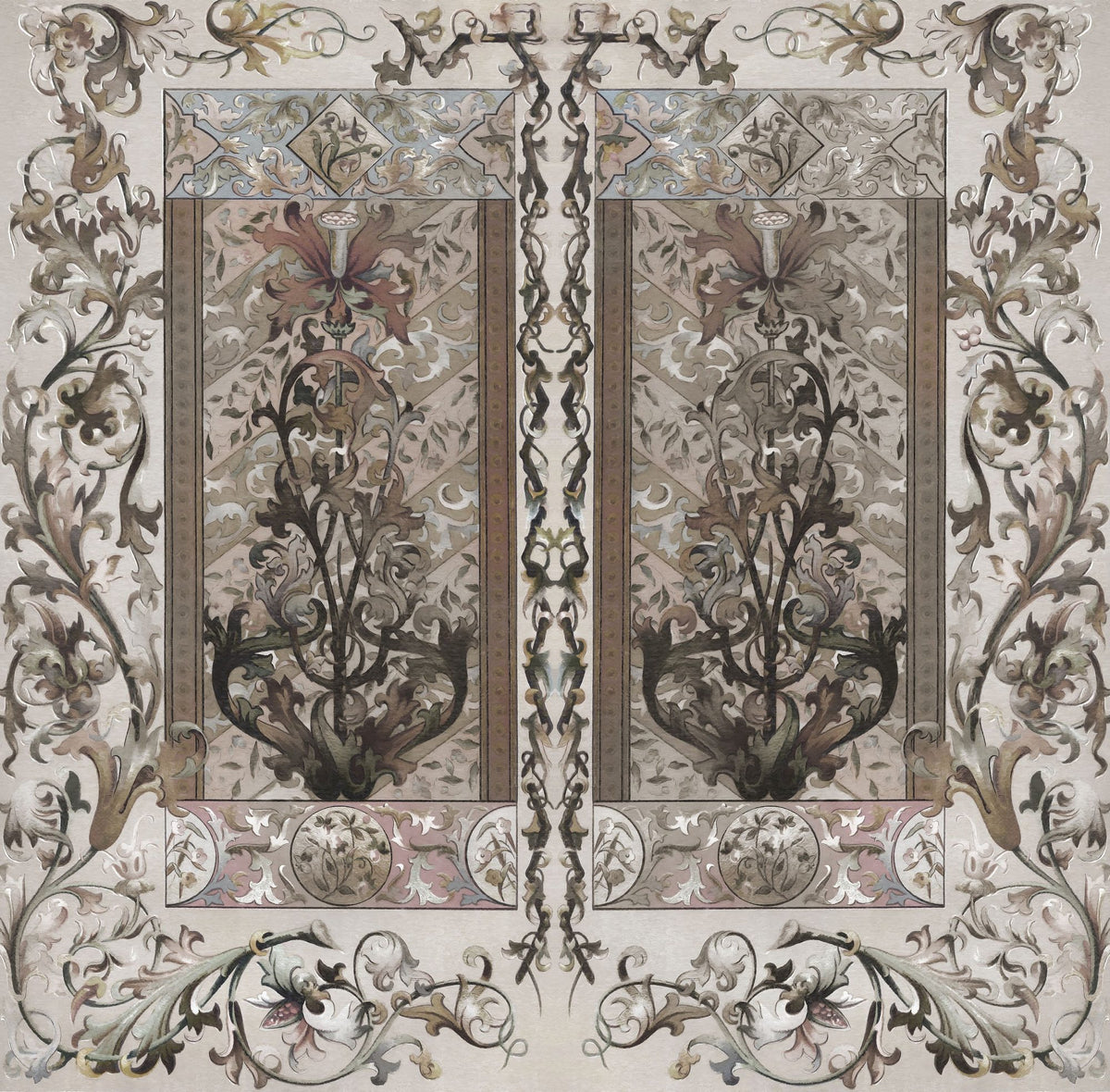 Plant Fantasy Ornament, Earth Mural Wallpaper - pure wallpaper artwork