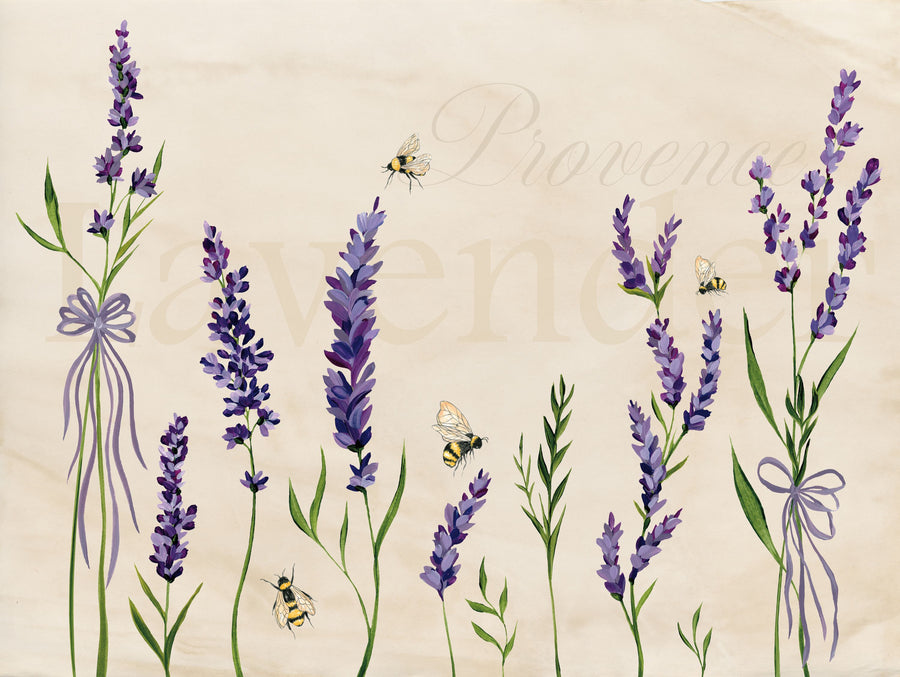 Lavender Bliss V Mural Wallpaper