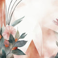 Floral Watercolor Abstract Bright Mural Wallpaper - pure wallpaper artwork