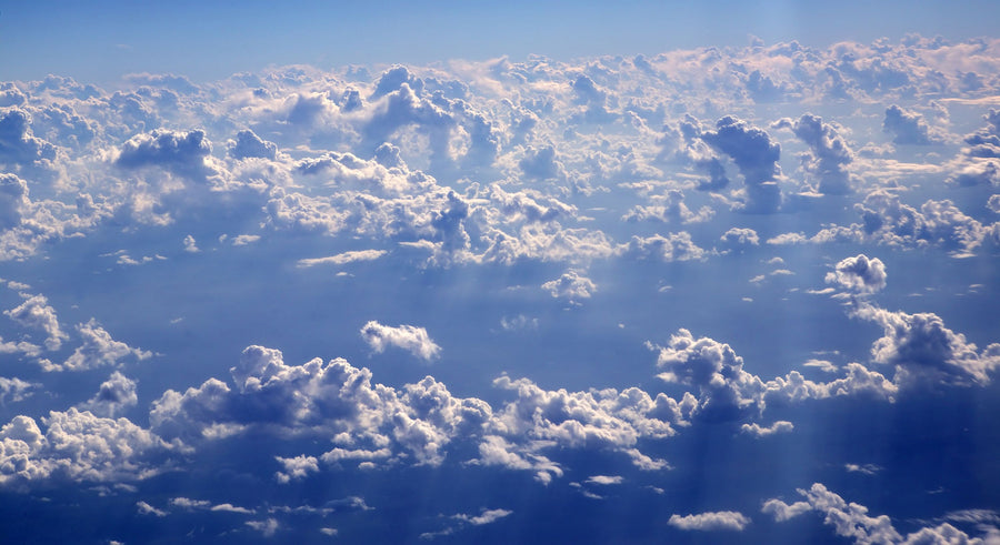 Above the Blue Clouds Mural Wallpaper