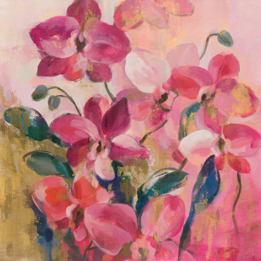 Abstract Orchid Mural Wallpaper