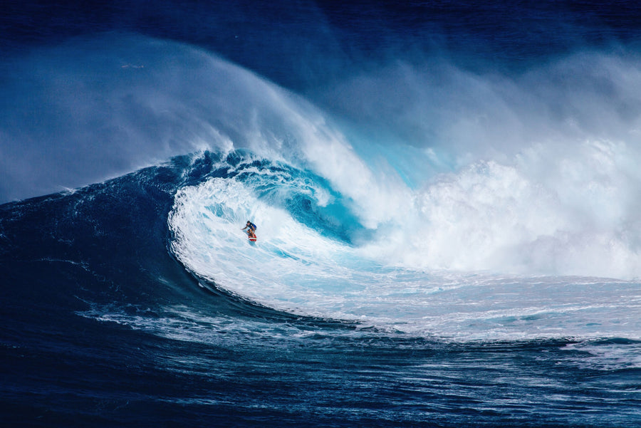 Big Wave Surfer Mural Wallpaper