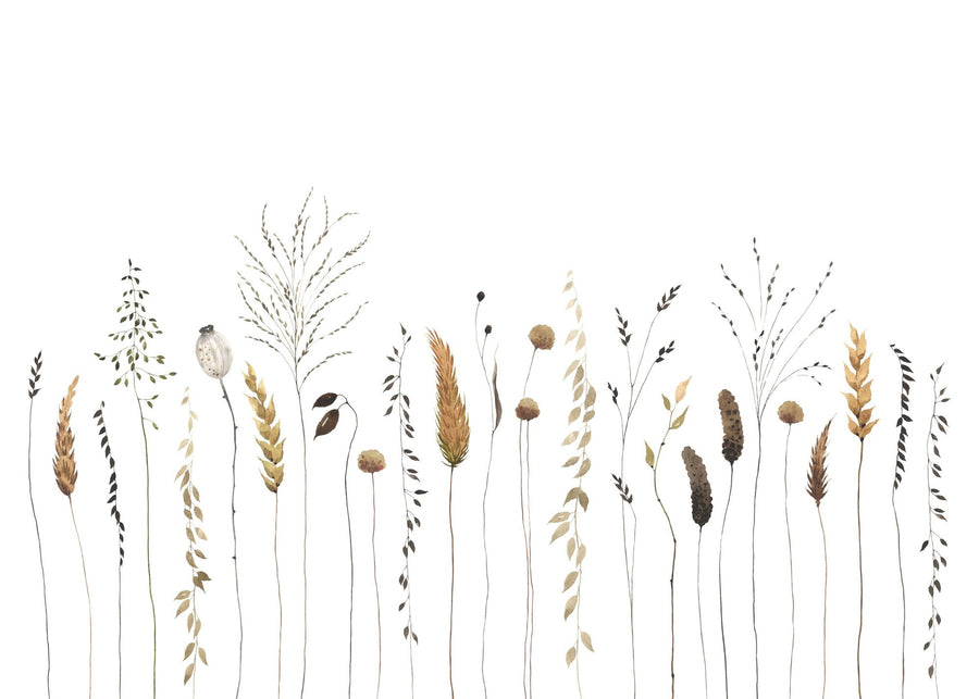 Landscape Wallpaper Mural – Scenery Wall Mural – Straw Field printable artwork