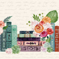 Blooming Books I Mural Wallpaper - pure wallpaper artwork