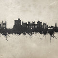 Windsor England Skyline Concrete Mural Wallpaper - pure wallpaper artwork