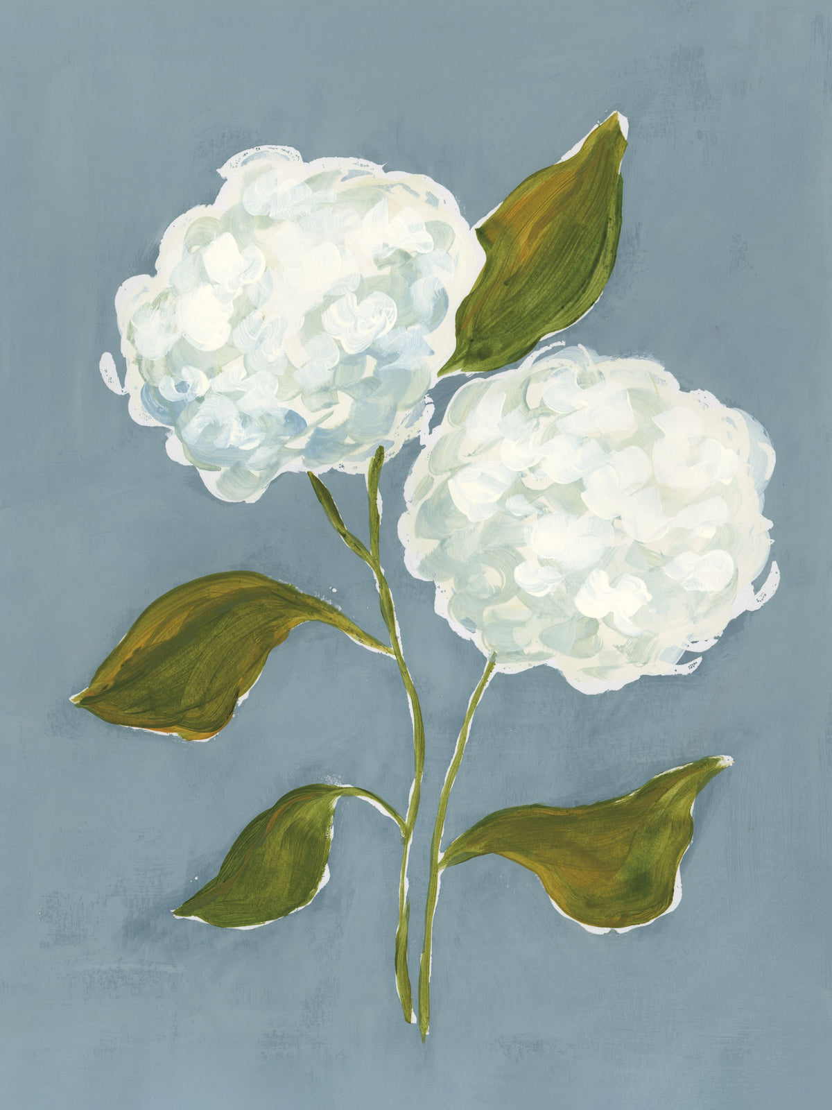 Dusty Blue Hydrangea III Mural Wallpaper - pure wallpaper artwork
