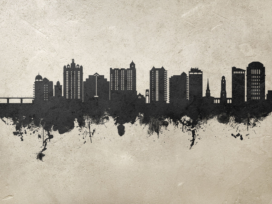 Sarasota Florida Skyline Concrete Mural Wallpaper