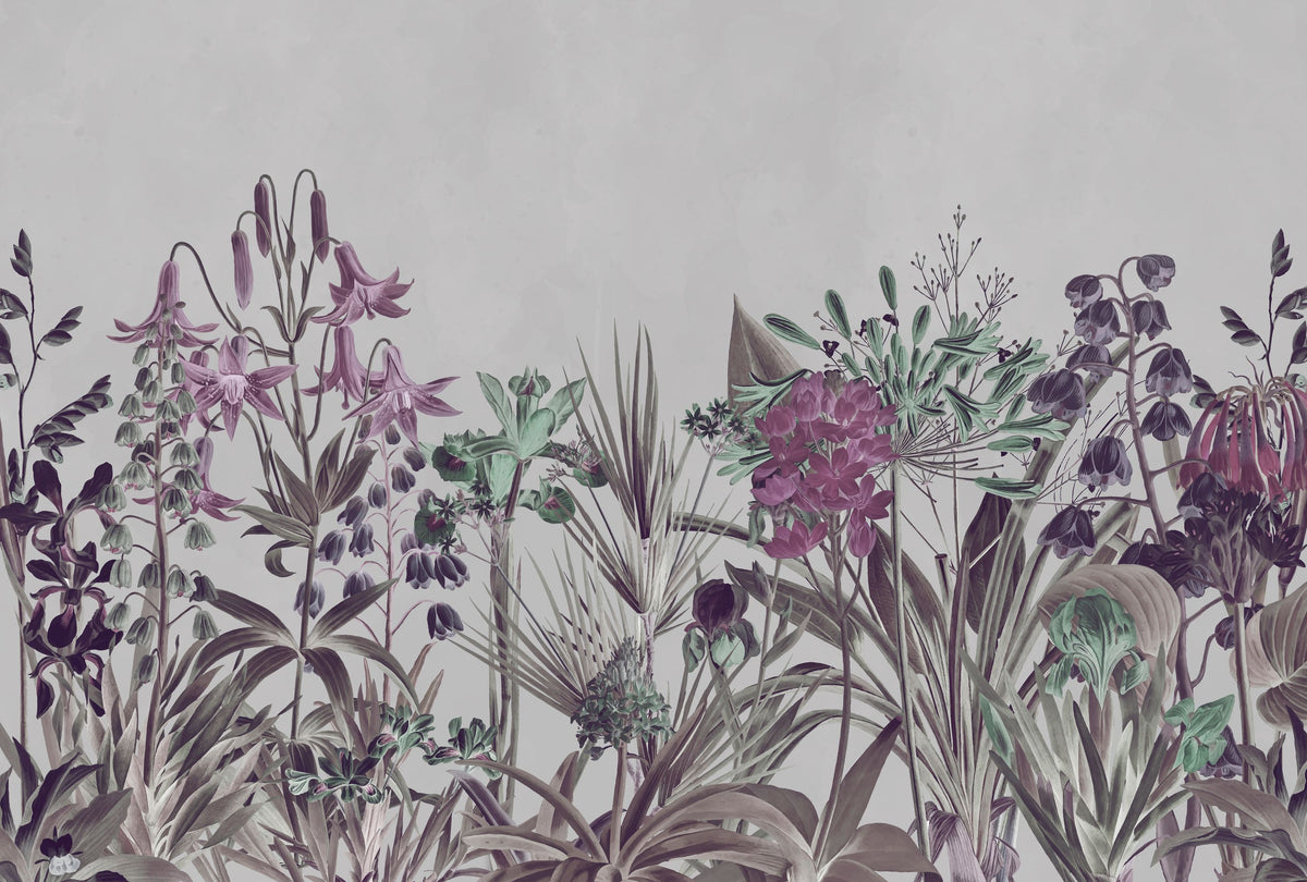 Field of Dreams Purple Mural Wallpaper - pure wallpaper artwork