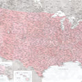 US Map Detailed - Gopi Mural Wallpaper - pure wallpaper artwork