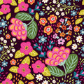 Happy Flowers, Mulberry Mural Wallpaper - pure wallpaper artwork