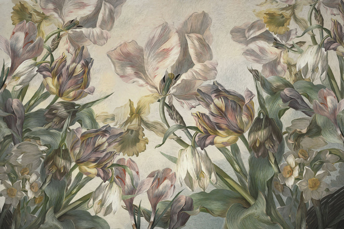 In Bloom Mural Wallpaper - pure wallpaper artwork