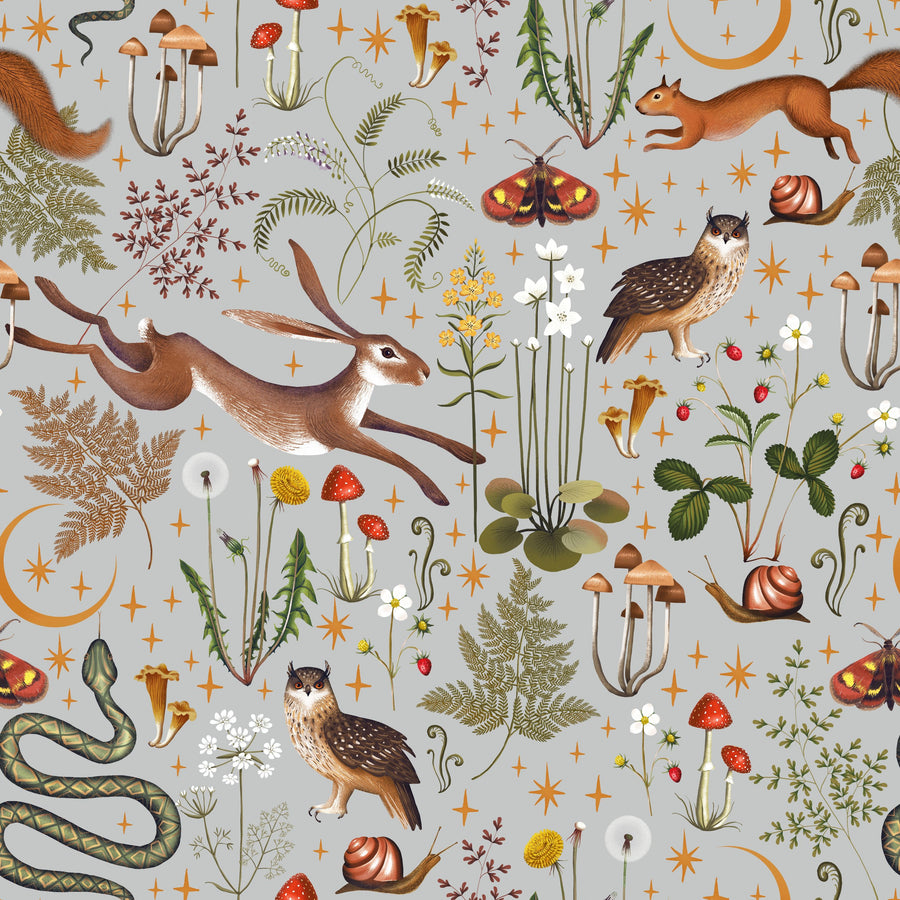 Fantasy Forest - Stone Mural Wallpaper