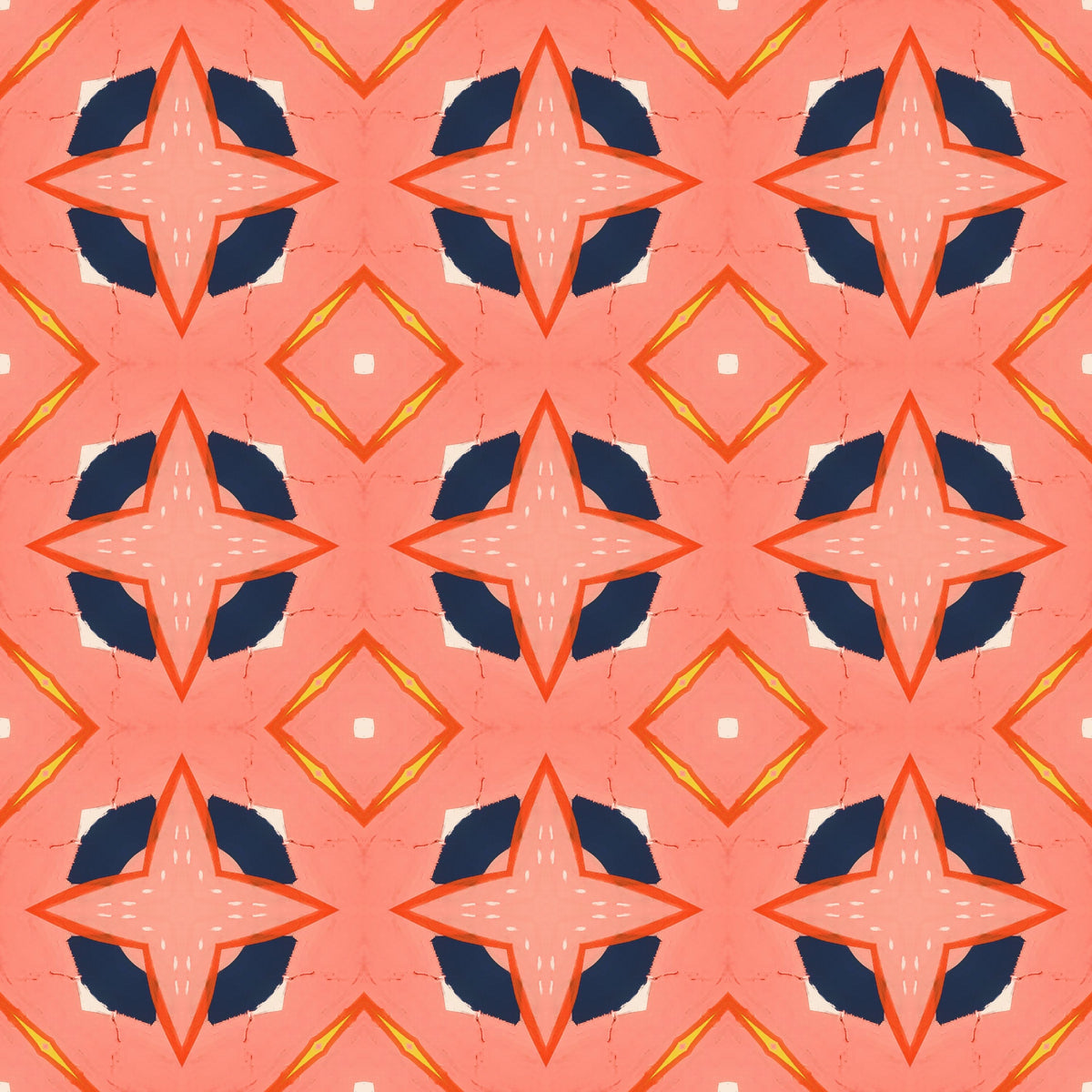 Kaleidoscope Coral Mural Wallpaper - pure wallpaper artwork