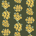 Ditsy Floral Clusters, Avocado Green Mural Wallpaper - pure wallpaper artwork