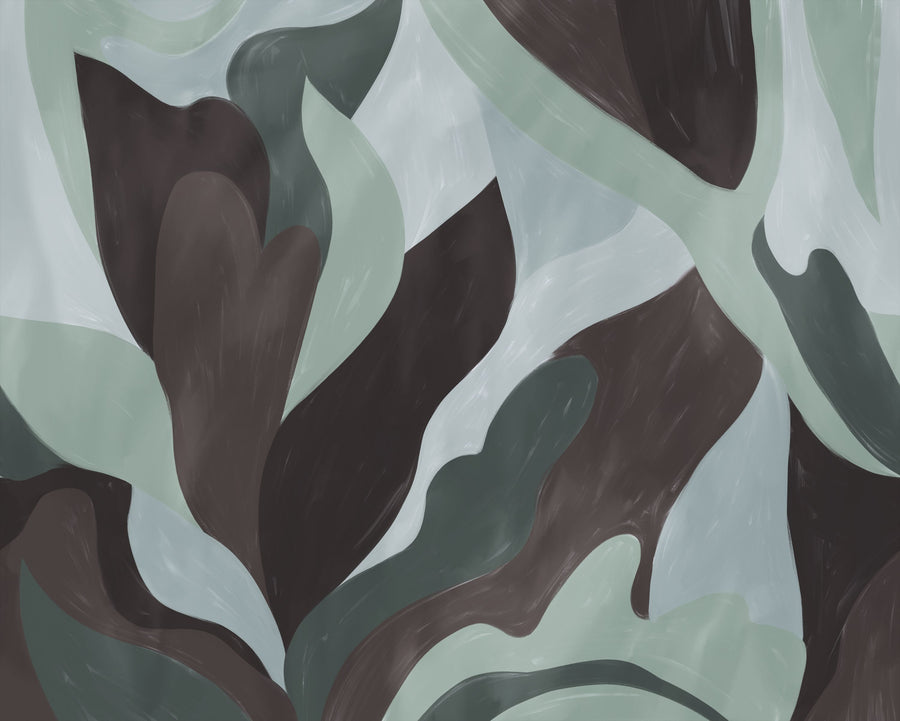 Dynamic Fields, Sky & Brown Mural Wallpaper