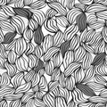 Negative Leaf, Black & White Mural Wallpaper - pure wallpaper artwork