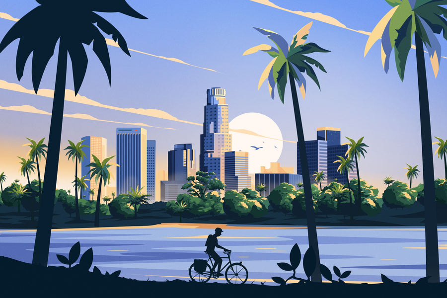 Travel Los Angeles Mural Wallpaper
