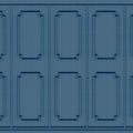 Faux Wall Panel Moulding, Sky Blue Mural Wallpaper - pure wallpaper artwork