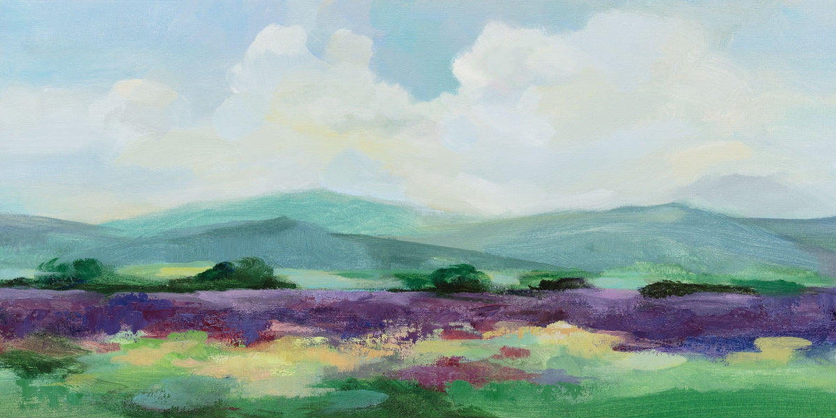 May Lavender Field II Mural Wallpaper - pure wallpaper artwork