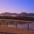 Bridge Pathway Sunset Mural Wallpaper - pure wallpaper artwork
