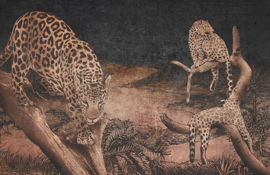 Brazilian Leopards Mural Wallpaper