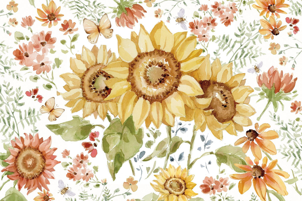 Fall Cottage Garden I Mural Wallpaper - pure wallpaper artwork