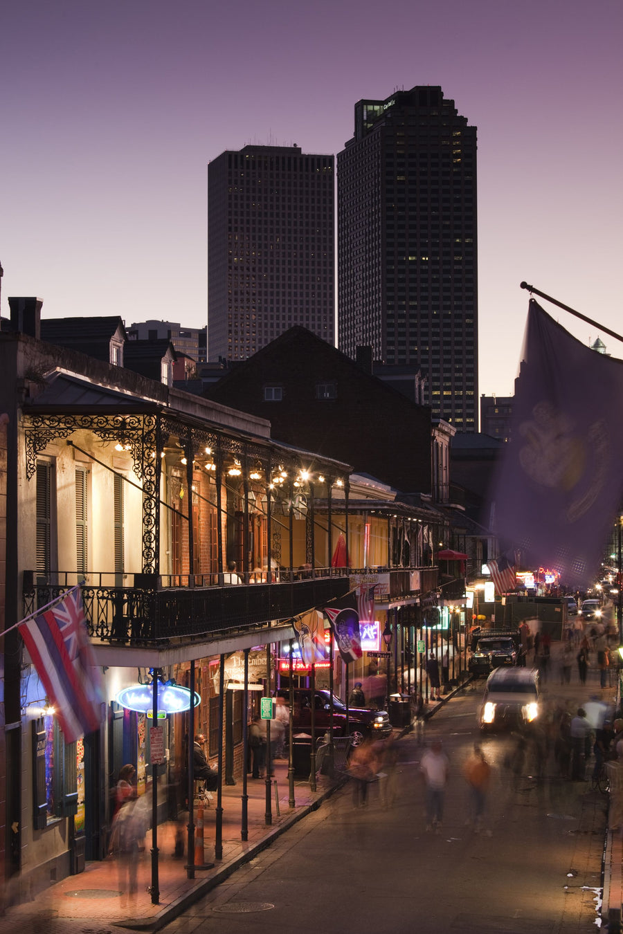 Bourbon Street Twilight Mural Wallpaper