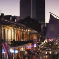 Bourbon Street Twilight Mural Wallpaper - pure wallpaper artwork