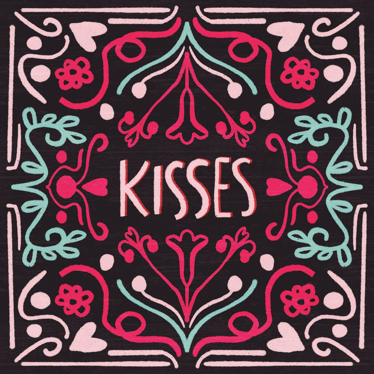 Love Sentiments Kisses Mural Wallpaper - pure wallpaper artwork
