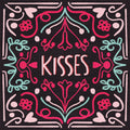 Love Sentiments Kisses Mural Wallpaper - pure wallpaper artwork