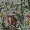 Jungle Kingdom, Slate Mural Wallpaper - pure wallpaper artwork