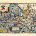 Old Map of the Neatherlands, 1570 Mural Wallpaper - pure wallpaper artwork