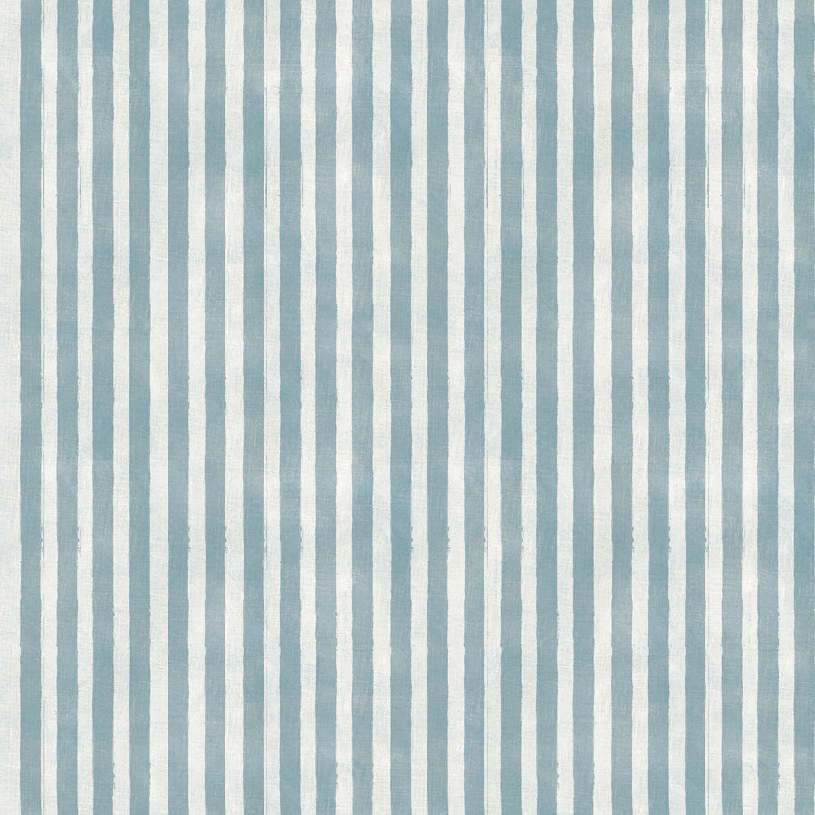 Seeing Stripes Blue Mural Wallpaper