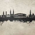 Nîmes France Skyline Concrete Mural Wallpaper - pure wallpaper artwork