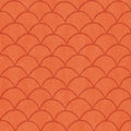 Coastal Scales Orange Mural Wallpaper - pure wallpaper artwork