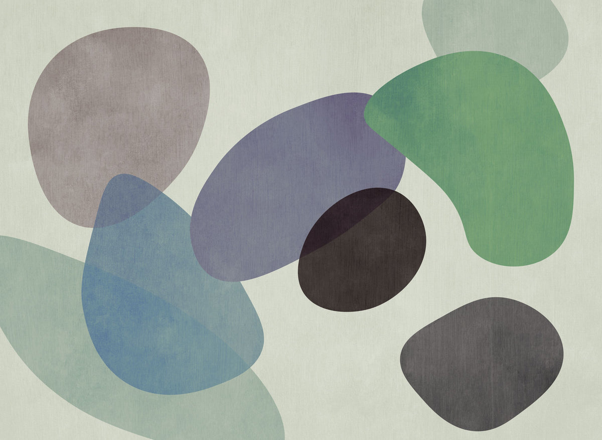 Lava Shapes, Purple Mural Wallpaper - pure wallpaper artwork