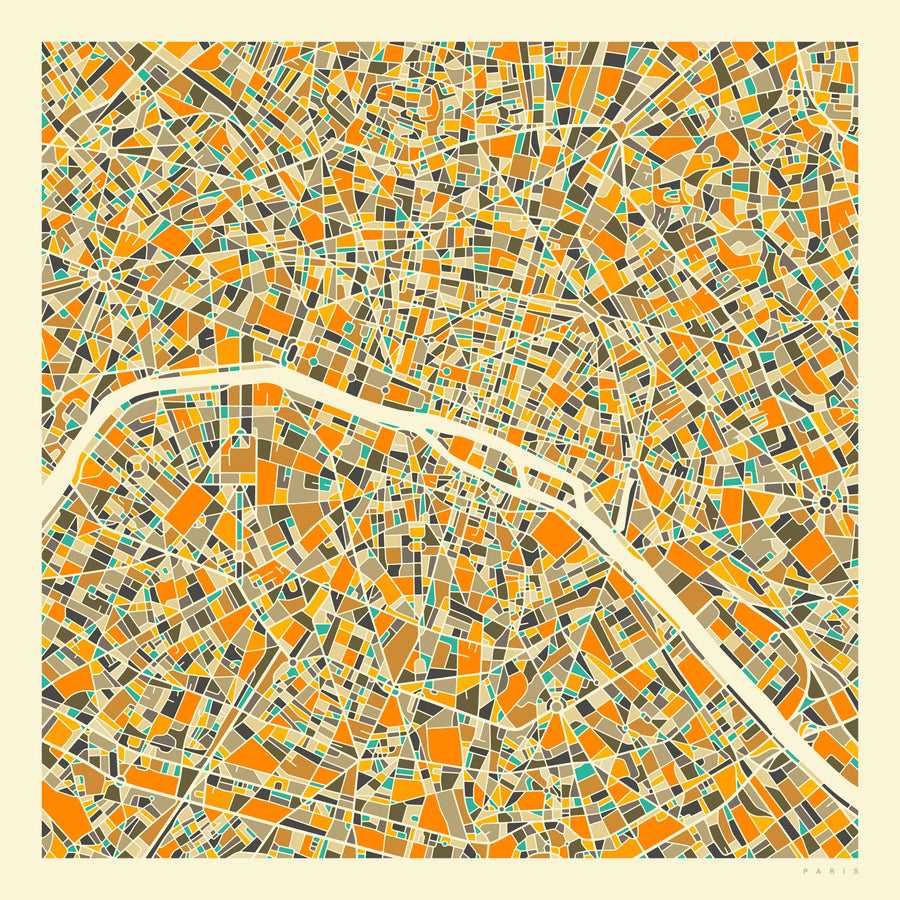 Modern Paris Mural Wallpaper