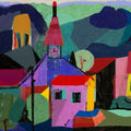 Village Fairytale Mural Wallpaper - pure wallpaper artwork